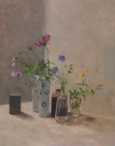 Rosa arancione nero da William Packer